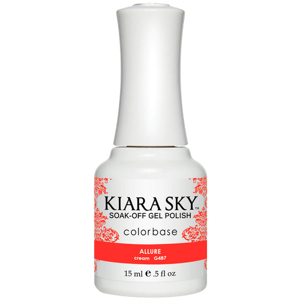 Allure | Neon Orange Gel Nail Polish | Kiara Sky