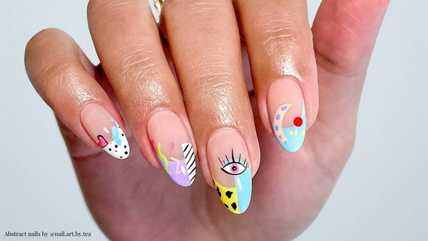 Abstract nail art 