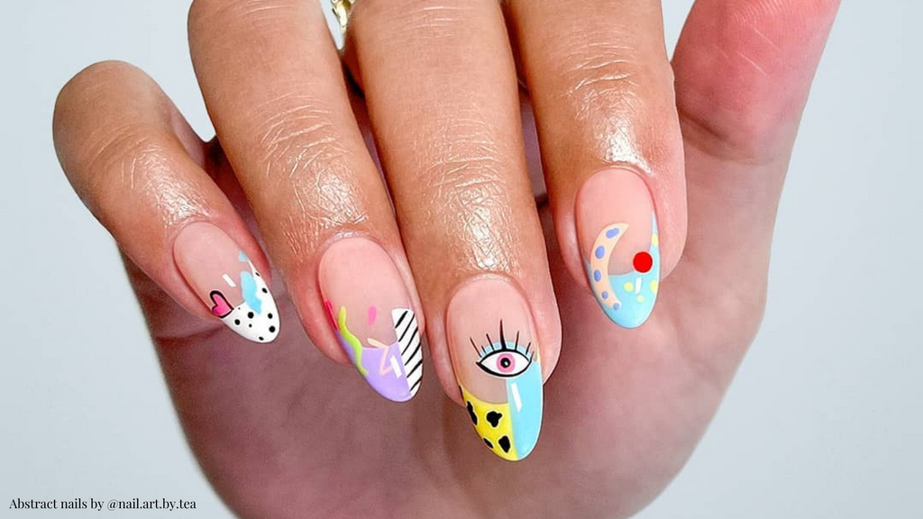 Abstract nail deals art