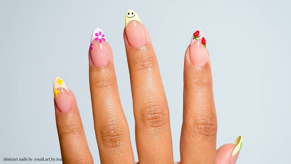 smiley face nails