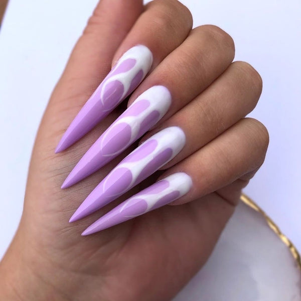 purple flame nails trend