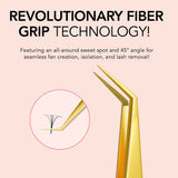 45° Angle Fiber Grip Tweezer