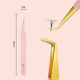 45° Angle Fiber Grip Tweezer