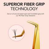 90° Angle Fiber Grip Tweezer