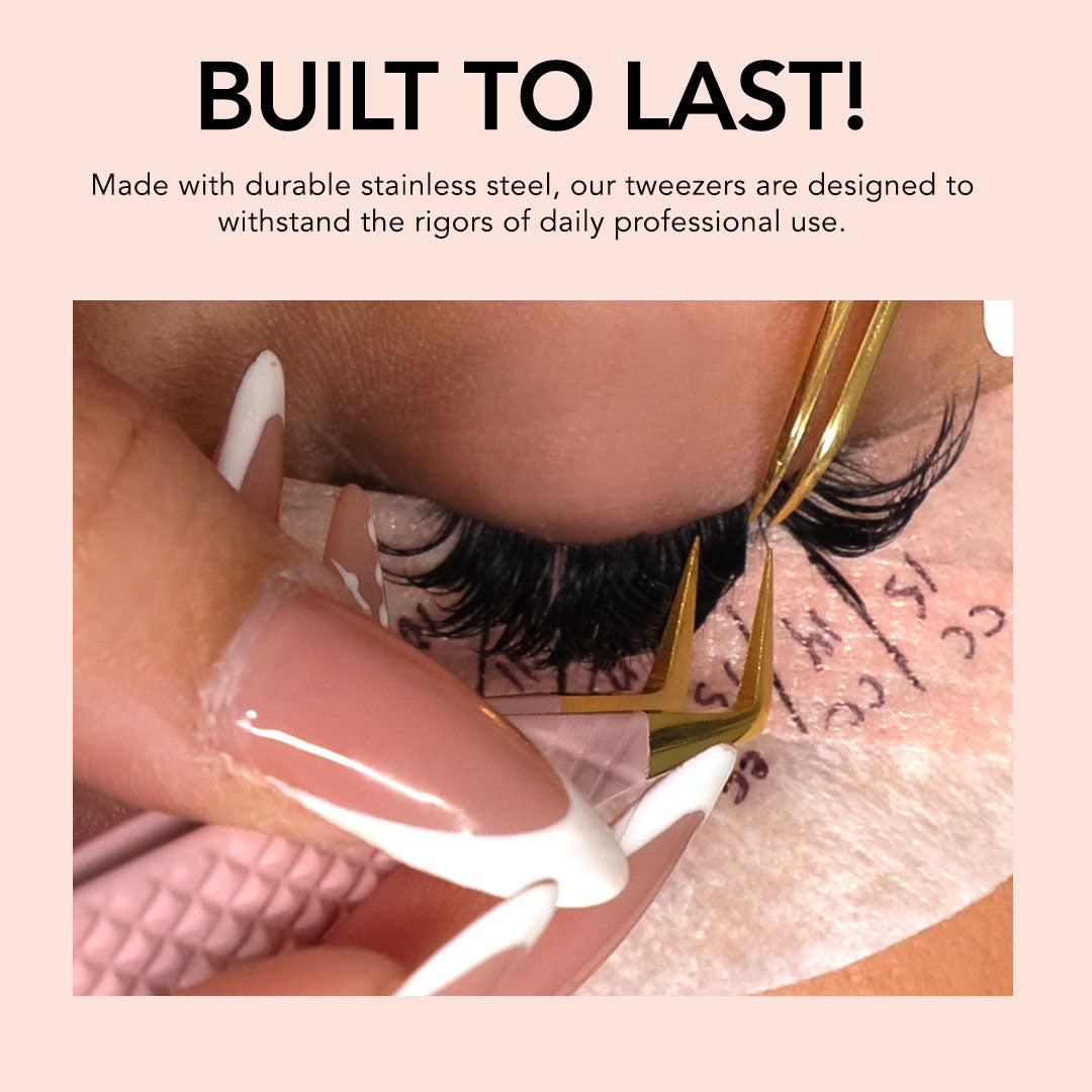 90° Angle Fiber Grip Tweezer