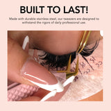 90° Angle Fiber Grip Tweezer
