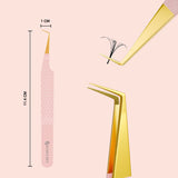 90° Angle Fiber Grip Tweezer