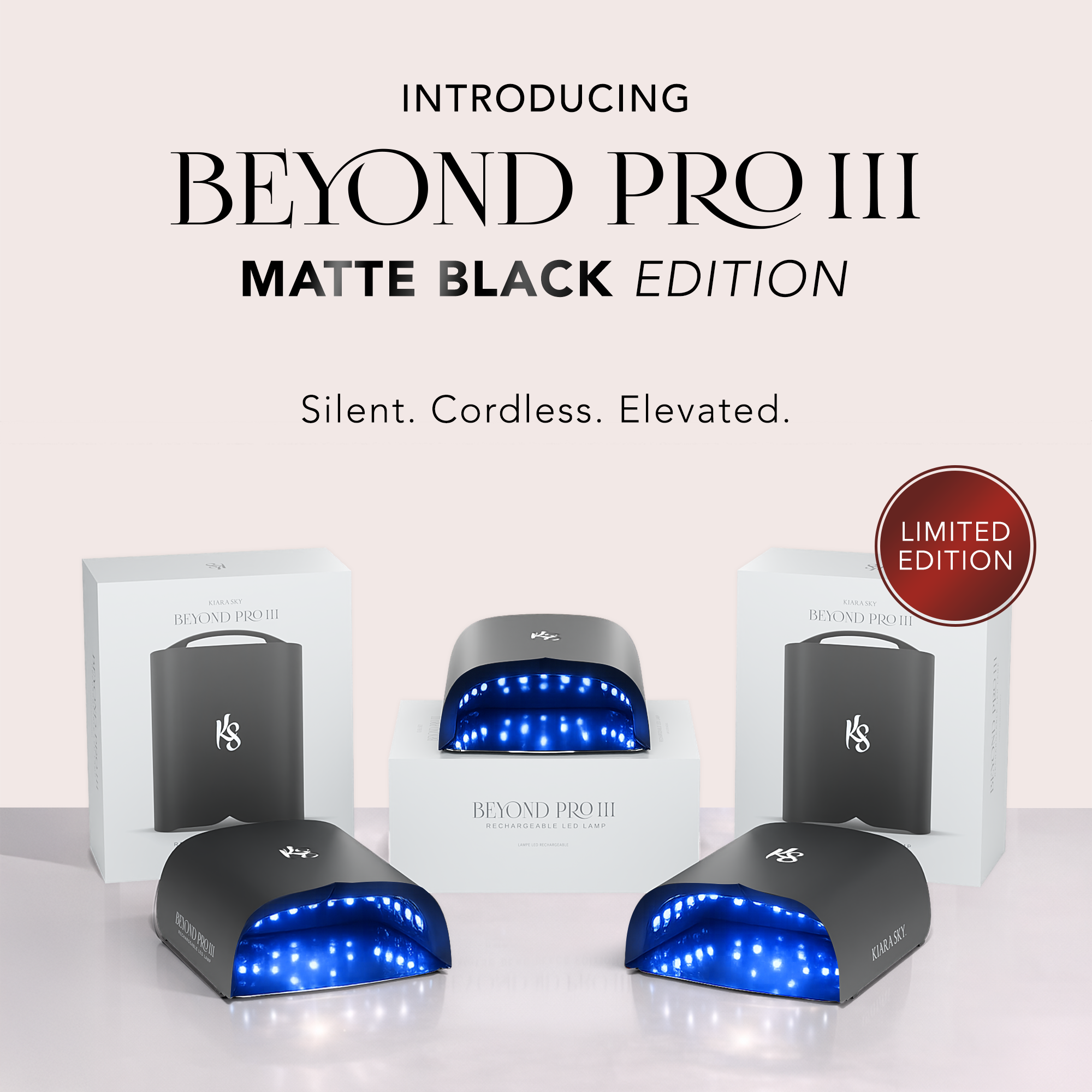 Beyond Pro Rechargeable LED Lamp III - Black