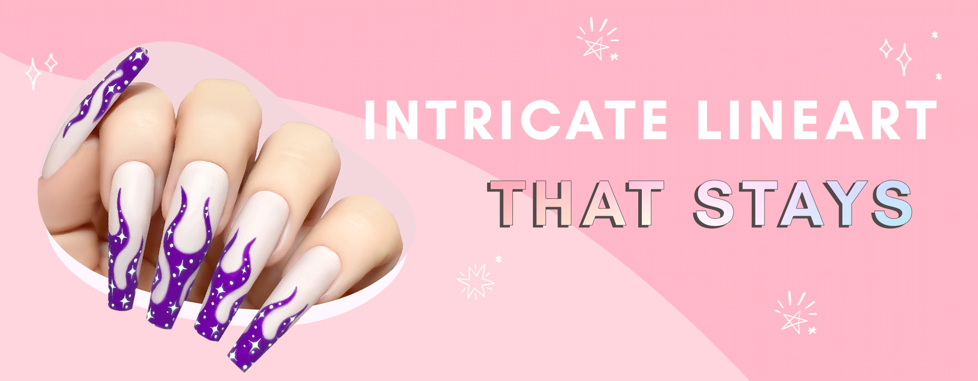 Multiple rotating images of hands with nails with applied gel art from Kiara Sky