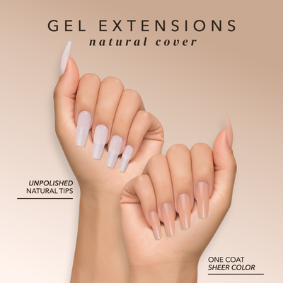 Coffin Medium | Natural Gel Extensions