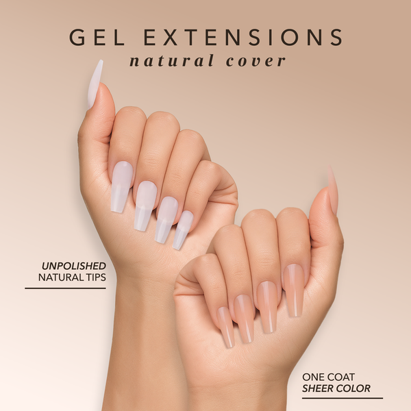 Coffin Medium | Natural Gel Extensions