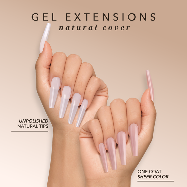 Coffin Long | Natural Gel Extensions