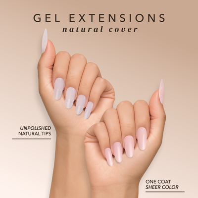 Round Medium | Natural Gel Extensions
