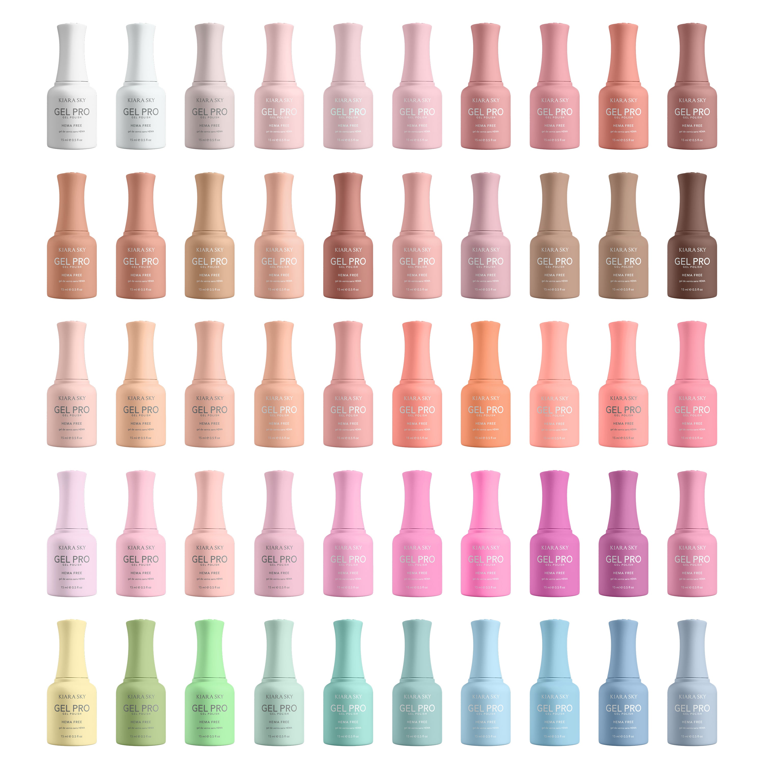 Kiara Sky Gel PRO Volume 1 bottles