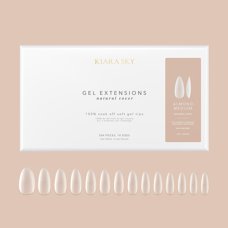 Almond Gel Nail Extensions – Medium Natural Soft Gel Tips | Kiara Sky