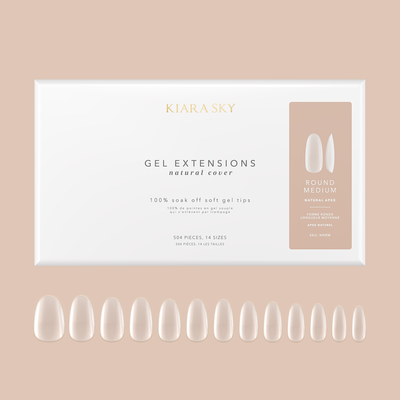Round Medium | Natural Gel Extensions