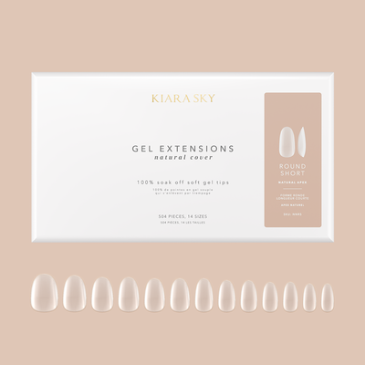 Round Short | Natural Gel Extensions