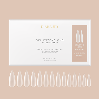 Stiletto Long | Natural Gel Extensions