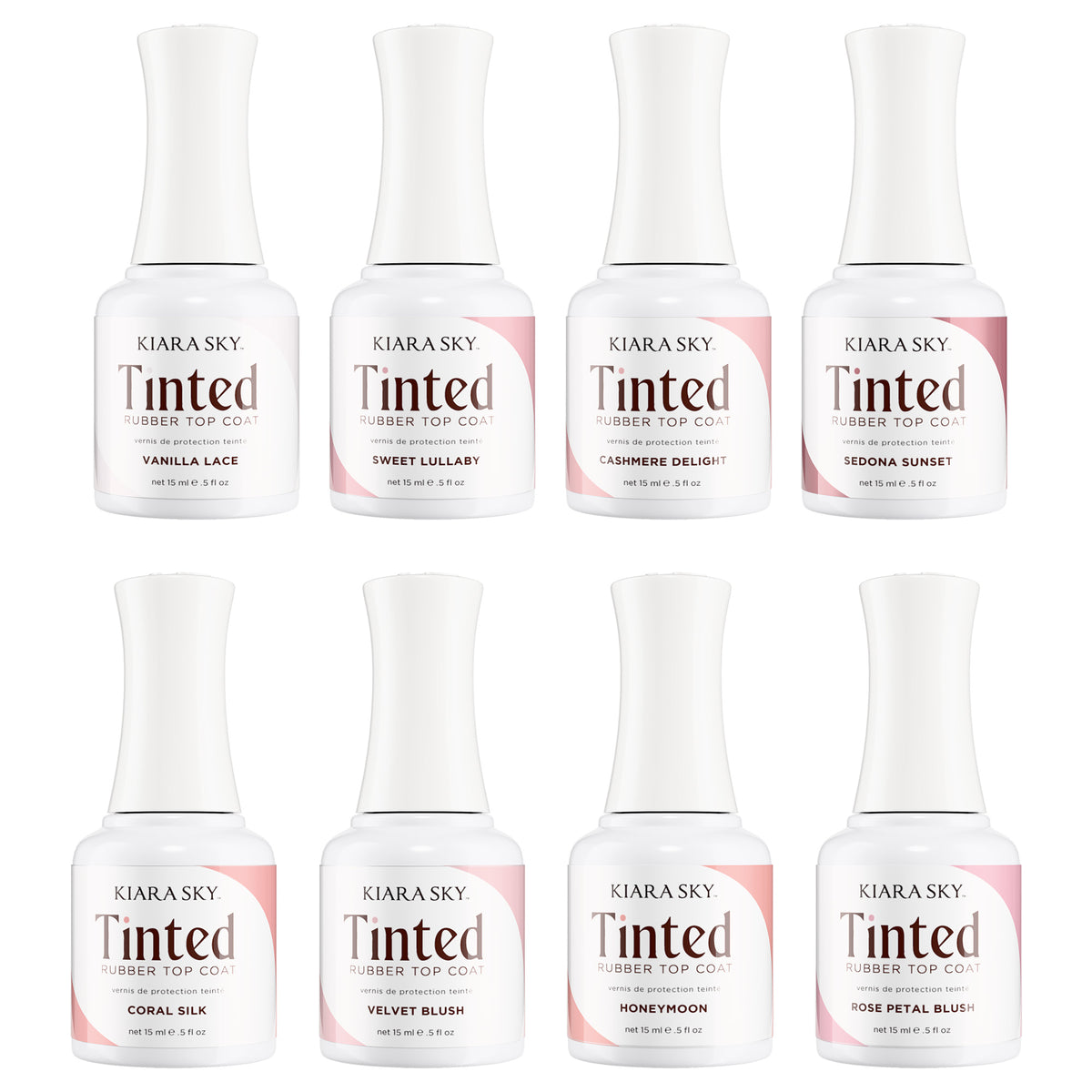 Tinted Rubber Top Coats | Kiara Sky Professional Nails