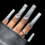 Double XL Square Tip Full Coverage Kiara Sky Mist Me MagneticFX Gel Polish Hand Swatch