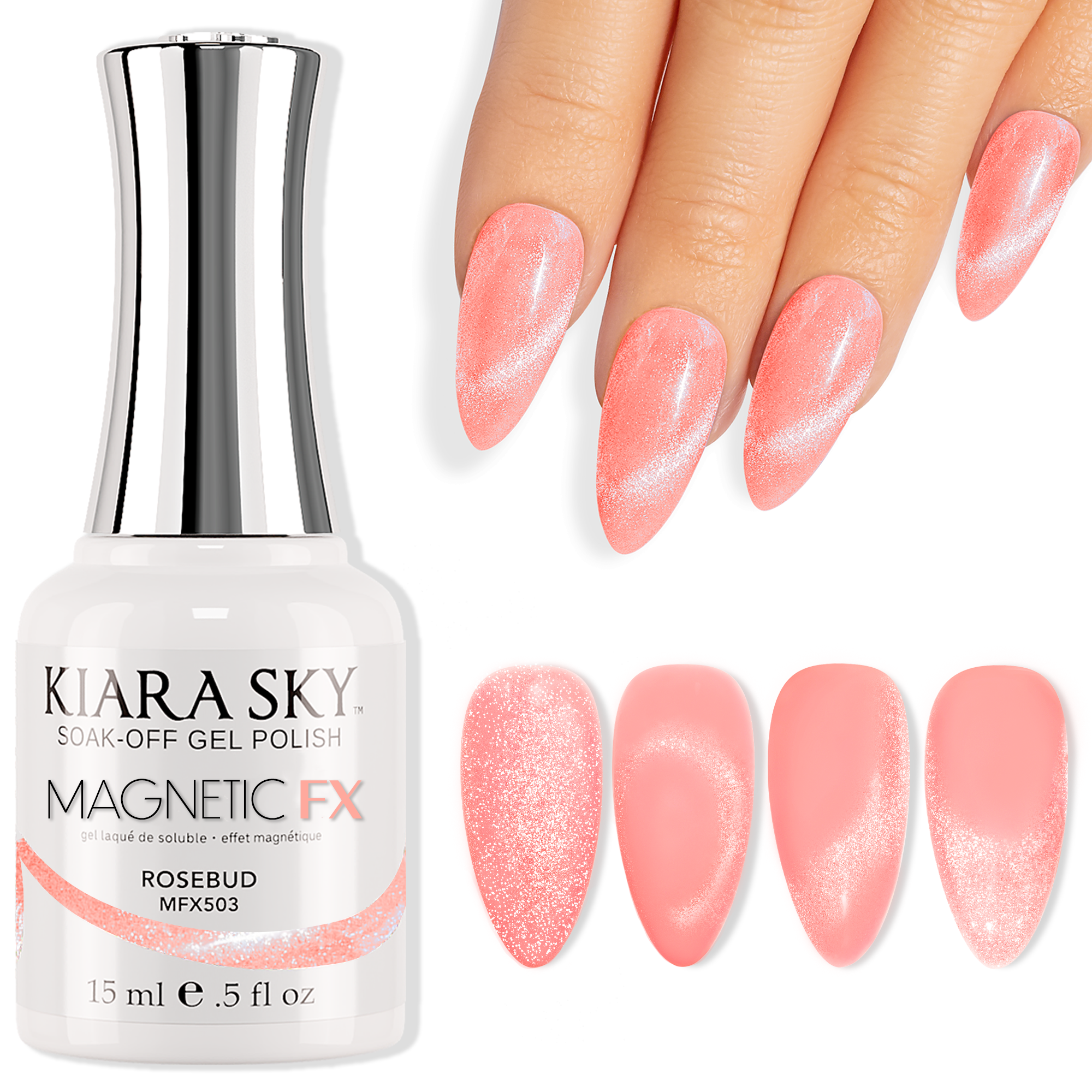Rosebud | MagneticFX Gel Polish | Kiara Sky Rosebud | MagneticFX Gel Polish | Kiara Sky