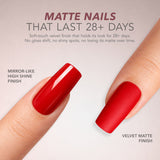 Kiara Sky Gel Pro Matte Non-Wipe Topcoat lasts 28+ days