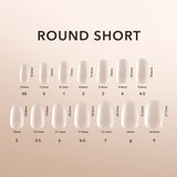 Round Short | Natural Gel Extensions