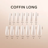 Coffin Long | Natural Gel Extensions