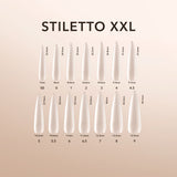Kiara Sky Natural Gel Extensions Stiletto XXL Size Chart