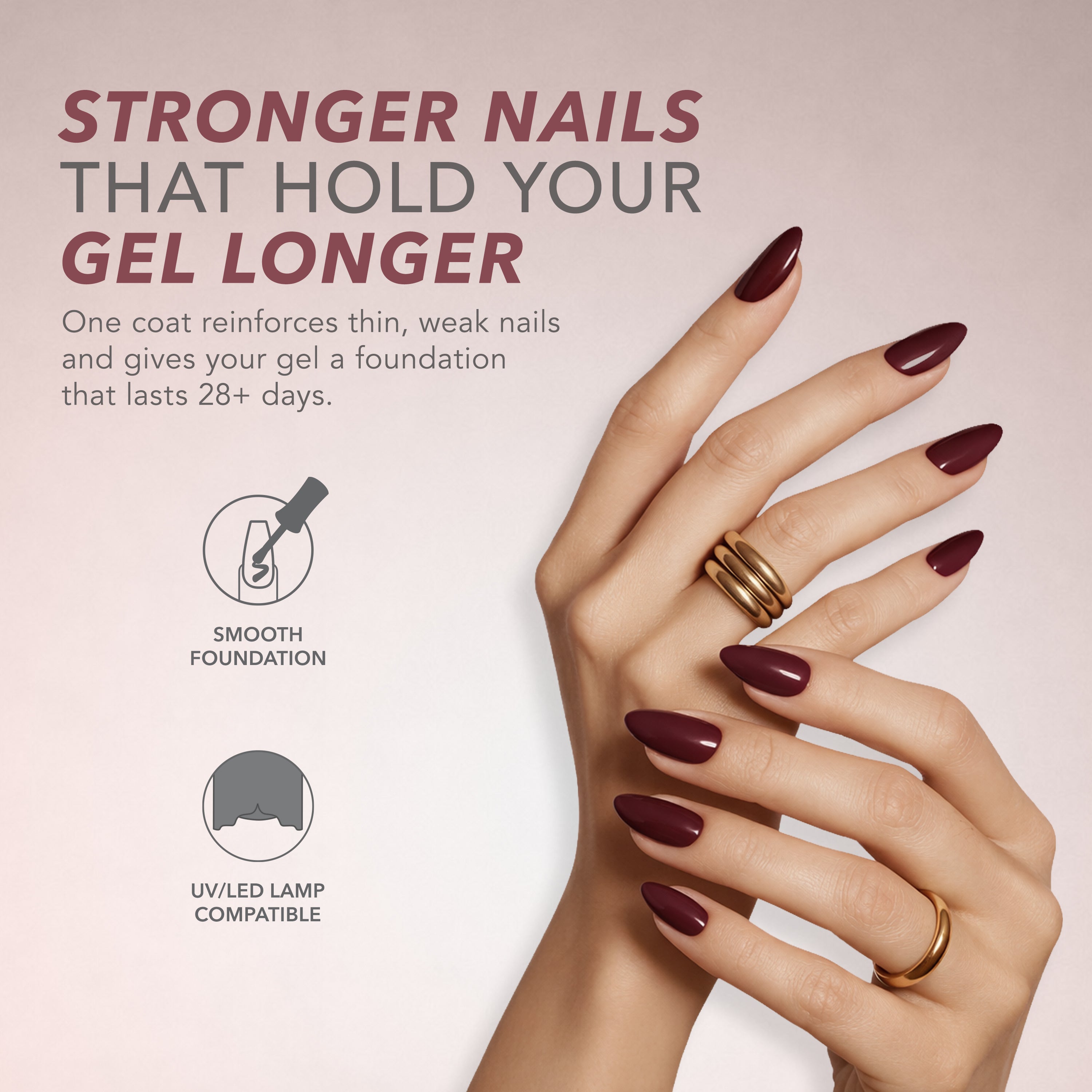 Kiara Sky Gel Pro Rubberbase - Stronger nails that hold your gel longer