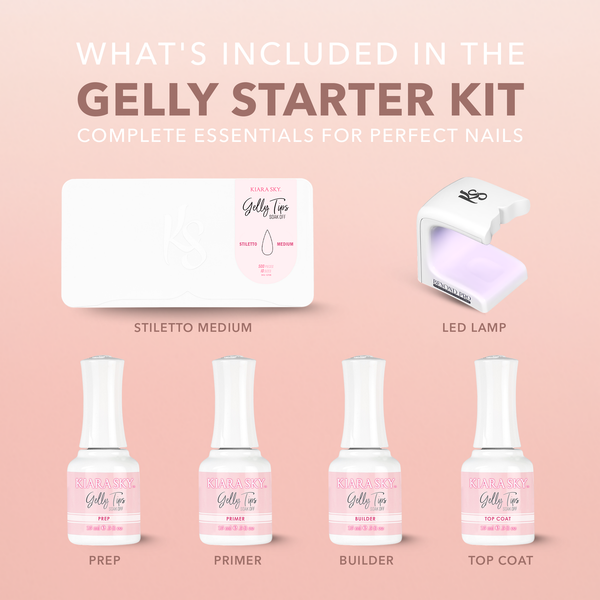 GELLY TIPS STARTER KIT - Stiletto Medium