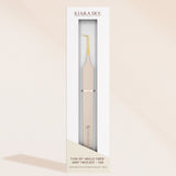 Thin 90° Angle Fiber Grip Tweezer - Tan