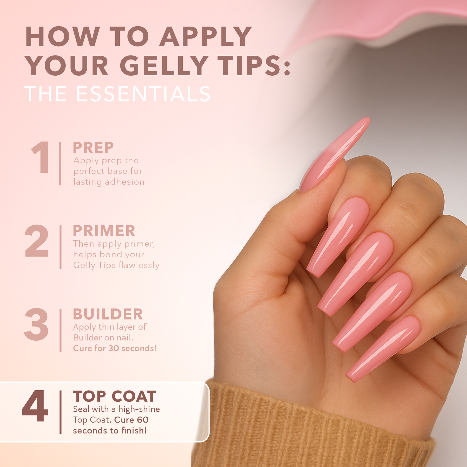 Top Coat Gelly Tips Kiara Sky