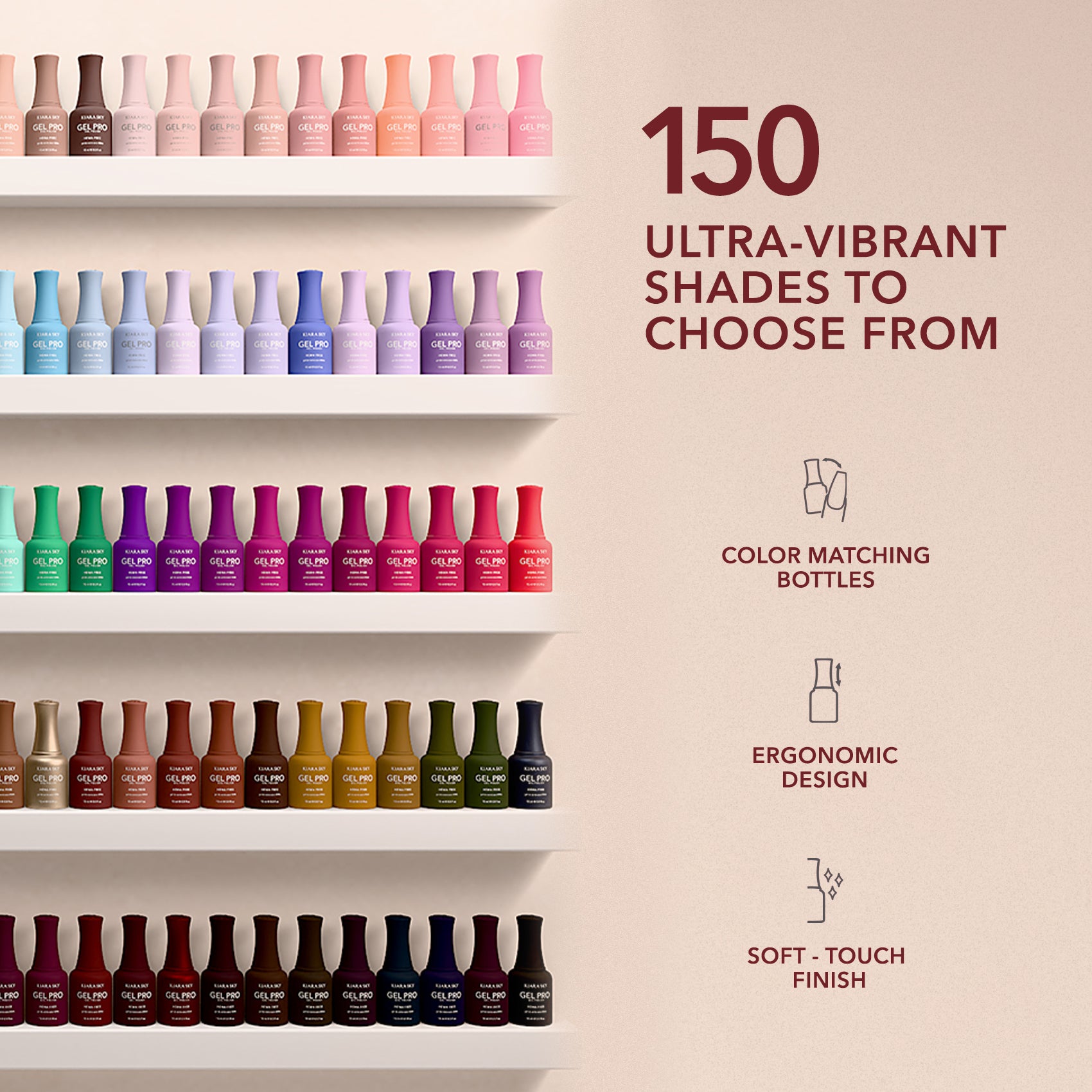 Kiara Sky Gel Polish - 150 Ultra Vibrant Shades to Choose From