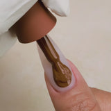 Kiara Sky Gel Pro HFG126 Wood-n't Mind applied to nail