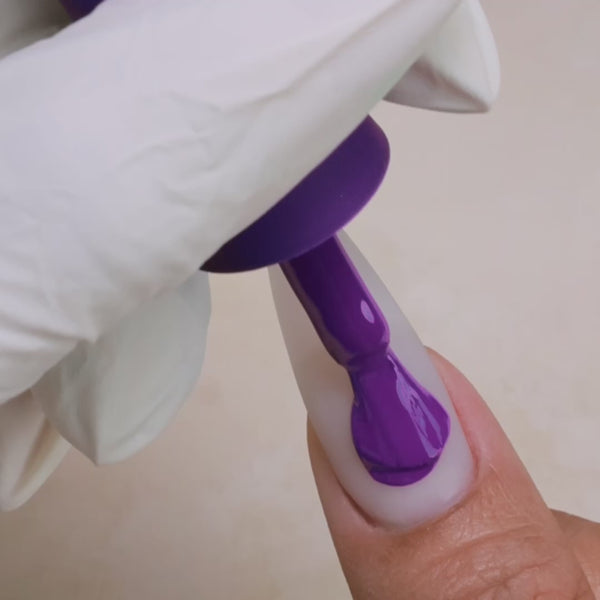Kiara Sky Gel Pro HFG081 Plum-thing Special applied to nail