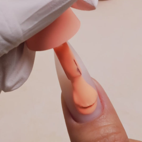 Kiara Sky Gel Pro Sweet Tangerine HFG027 Gel Polish applied to nail