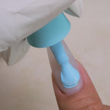 Kiara Sky Gel Pro HFG047 Bae Be Blue applied to nail