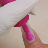 Kiara Sky Gel Pro HFG084 A Bit Tart applied to nail