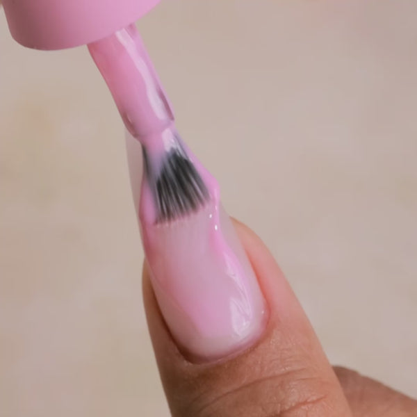 Kiara Sky Gel Pro Peony Veil HFG008 Gel Polish applied to nail