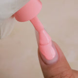 Kiara Sky Gel Pro Peach Soufflé HFG028 Gel Polish applied to nail