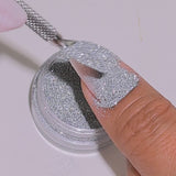 Iced Out glitter applied to nails