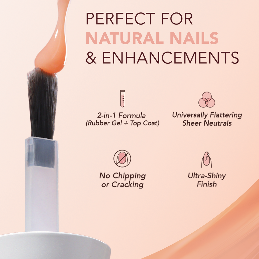 Vanilla Lace | Tinted Rubber Top Coat | Kiara Sky