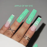 Kiara Sky Apply of my Eye DiamondFx Acrylic Powder on nails