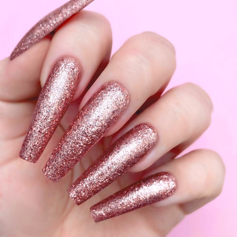 1-800-His Loss | Kiara Sky Nails Nails | Pink Glitter Gel Polish
