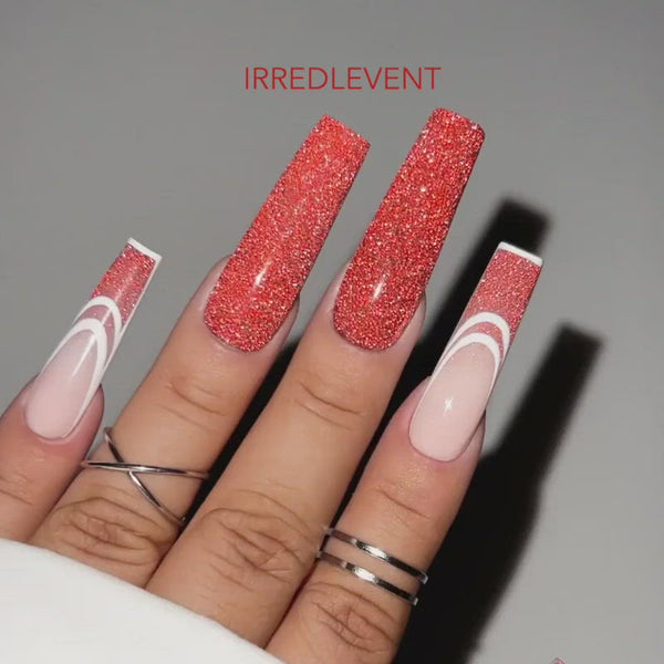 Kiara Sky DiamondFx Irredlevent Polish on nails with differnt styles