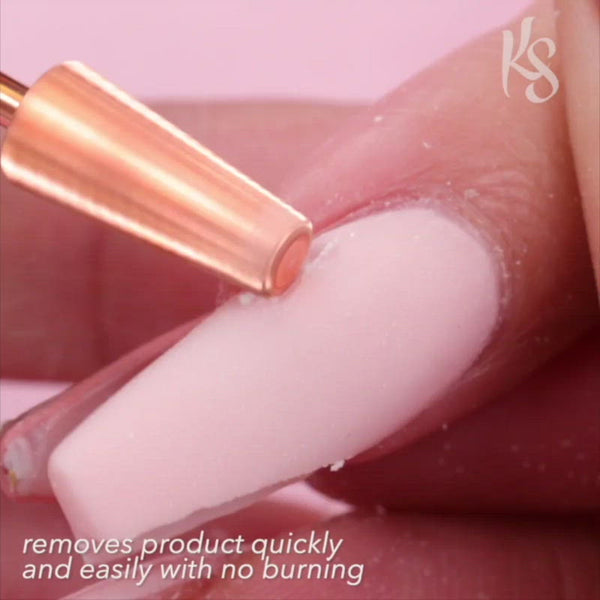 Rose Gold Coarse Bit being used