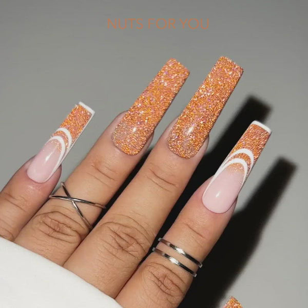 Kiara Sky DiamondFx Nuts For You on nails with a couple different designs