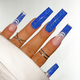 Kiara Sky DiamondFx Ice Cold Gel Polish on nails