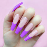 Inked gel art applied to ail extensions